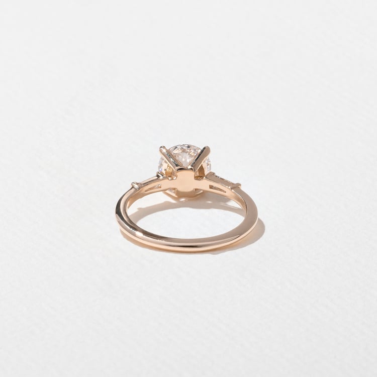 Trey Round  in 14k Rose Gold – view 4
