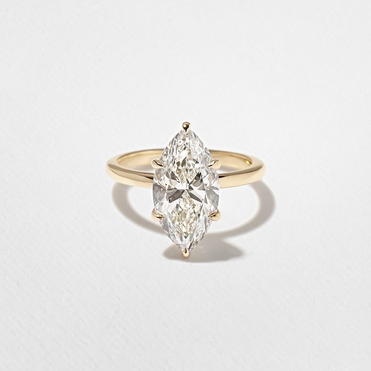 Grace Oval Solitaire in 14k Rose Gold