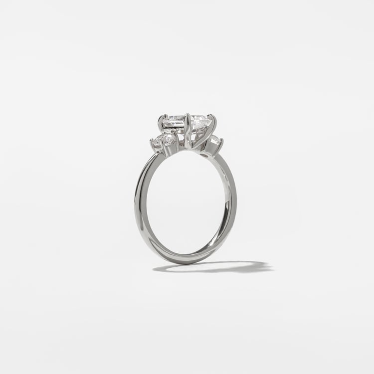 Trey Emerald-Cut  in Platinum – view 5