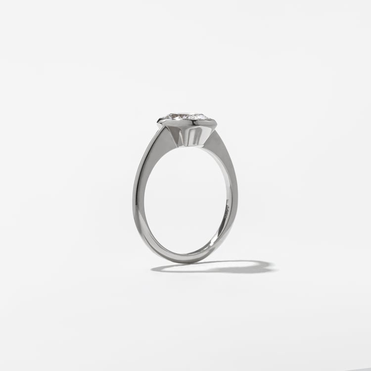 Bailey Emerald-Cut Solitaire in 18k White Gold – view 5