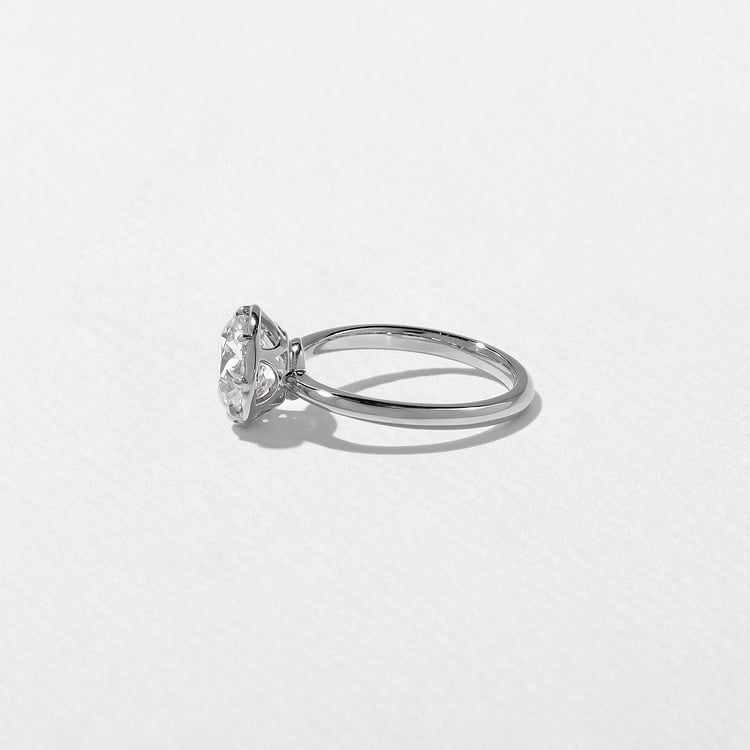 Daphne Antique Round in 14k White Gold – view 3