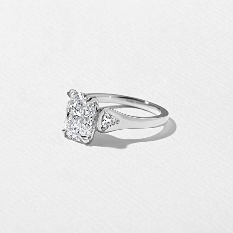 Cleo Cushion in 14k White Gold – view 2