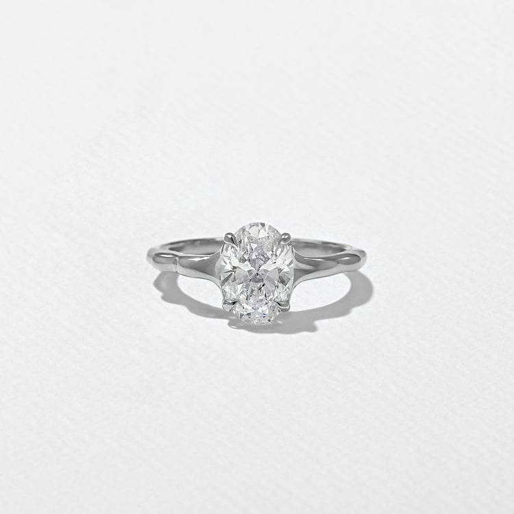 Sloan Oval in 14k White Gold