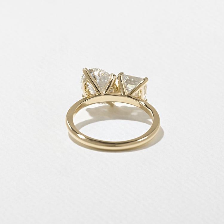 Vivi Grand Oval and Asscher in 14k Yellow Gold – view 4