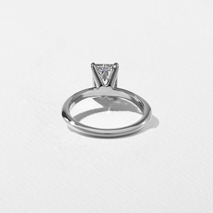 Grace Emerald-Cut Solitaire in 18k White Gold – view 4