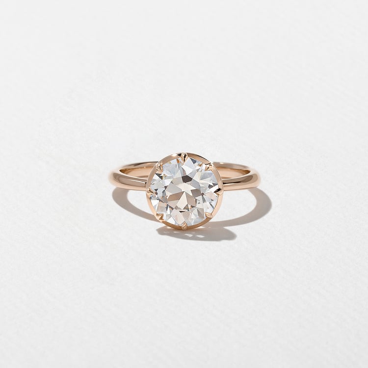 Daphne Antique Round in 14k Rose Gold
