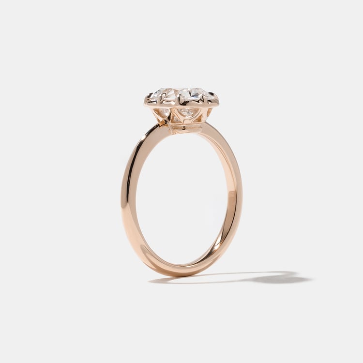 Daphne Antique Round in 14k Rose Gold – view 5
