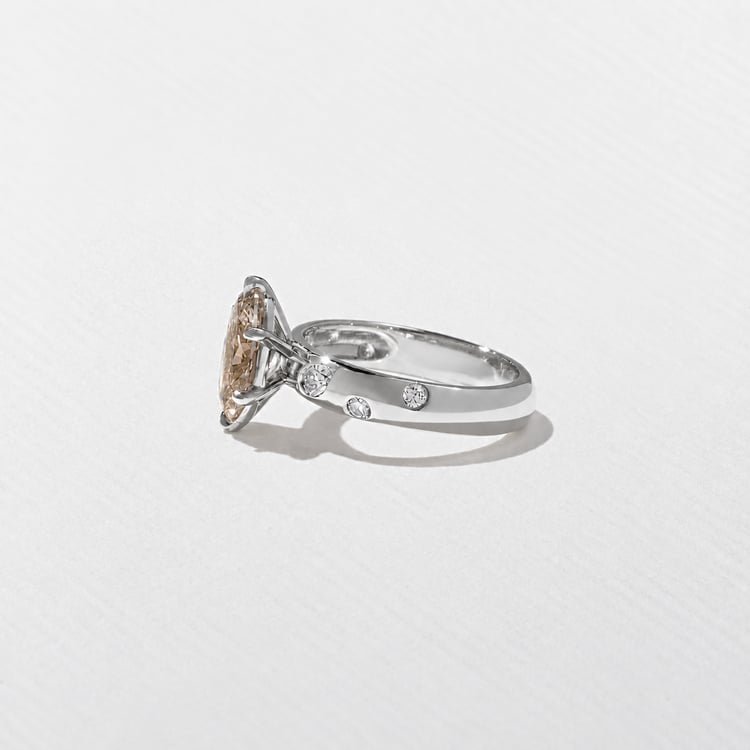 Skylar Champagne Diamond in Platinum – view 3