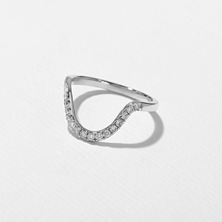 Astra with Pavé in 14k White Gold – view 2