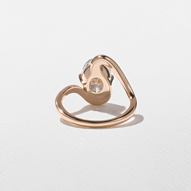 Lyra Oval in 14k Rose Gold – view 3