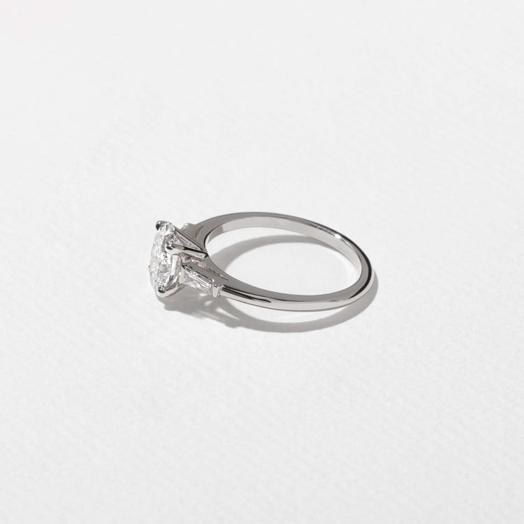 Eve Oval in 14k White Gold – view 3