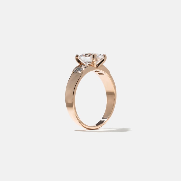 Nova Oval in 14k Rose Gold – view 5