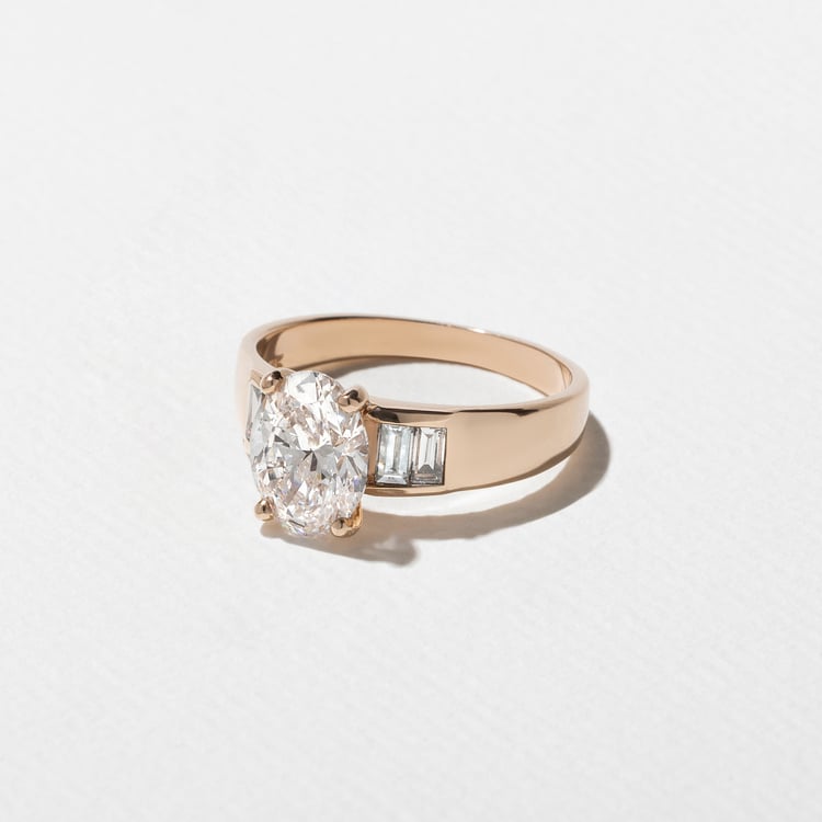 Nova Oval in 14k Rose Gold – view 2