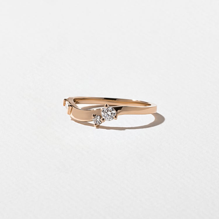 Pine in 14k Rose Gold – view 2