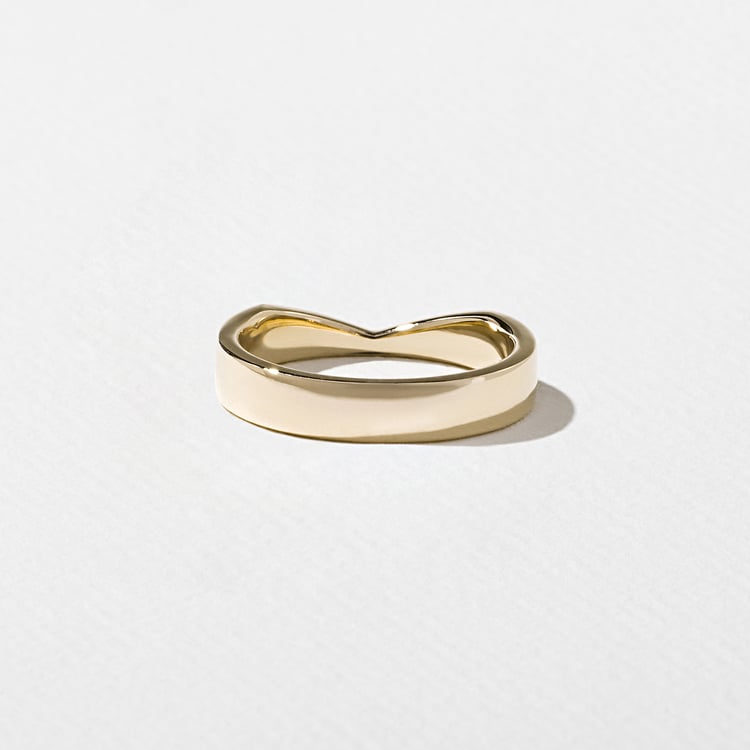 Notch Thin in 14k Yellow Gold – view 3
