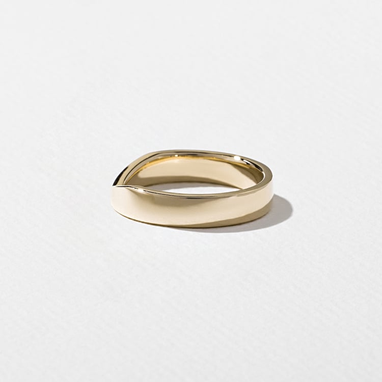 Notch Thin in 14k Yellow Gold – view 2