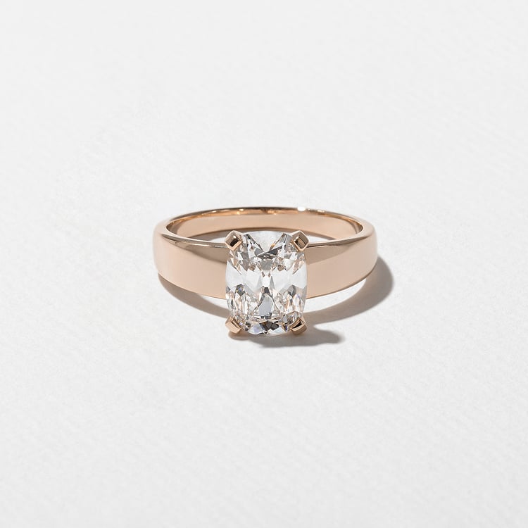 Nova Antique Cushion in 14k Rose Gold