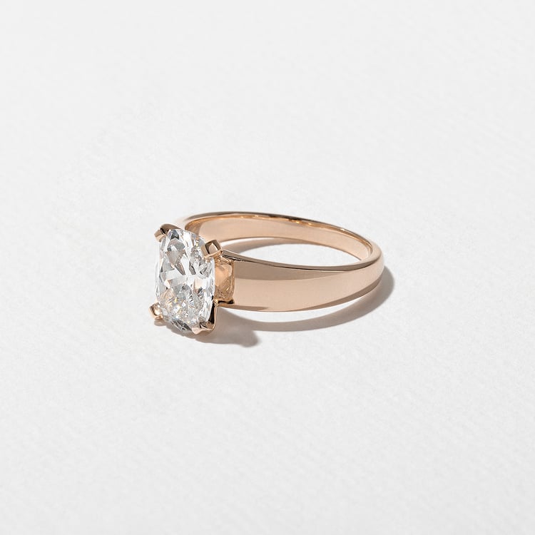 Nova Antique Cushion in 14k Rose Gold – view 2