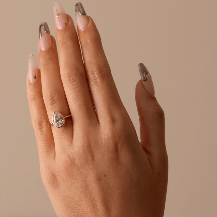 Bailey Pear Solitaire in 14k Yellow Gold – video thumbnail