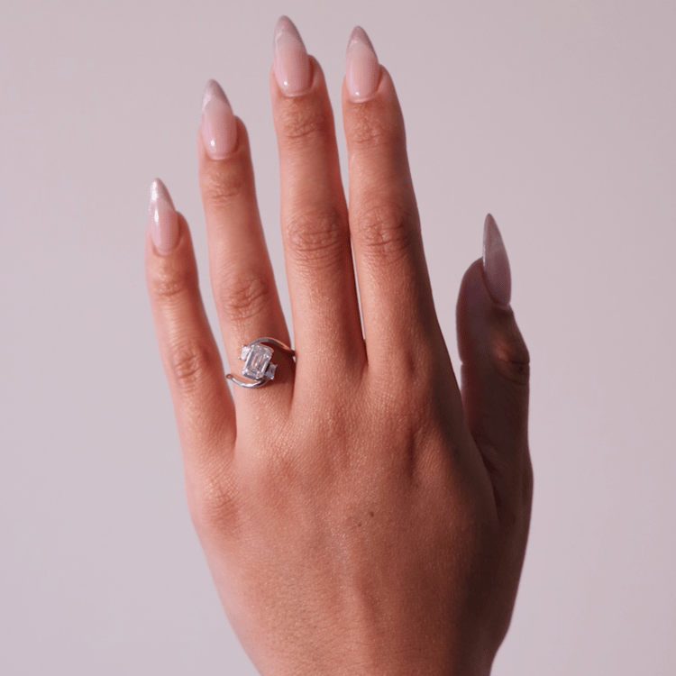 Gemma Emerald-Cut in 14k Yellow Gold – video thumbnail