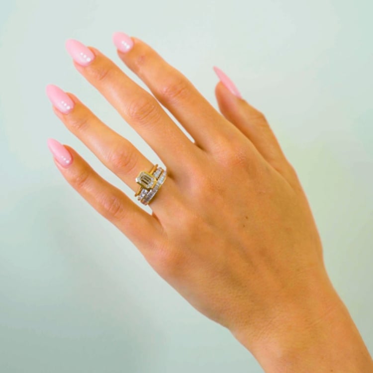 Bailey Emerald-Cut Solitaire in 14k Yellow Gold – video thumbnail