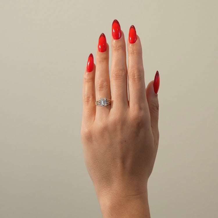 Scarlett Emerald-Cut Solitaire video preview