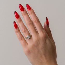 Marni Pear Solitaire in 14k Yellow Gold – view 6 thumbnail