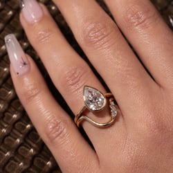 Bailey Pear Solitaire in 14k Yellow Gold – view 6 thumbnail