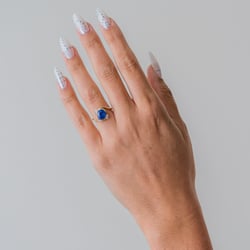 Gemma Sapphire Oval in 14k Yellow Gold – view 6 thumbnail
