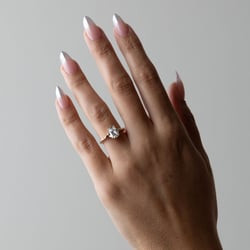 Sloan Antique Cushion in 14k White Gold – view 6 thumbnail