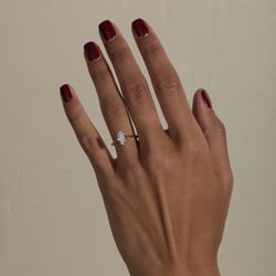 Iris Oval Solitaire in 14k Yellow Gold – view 7 thumbnail