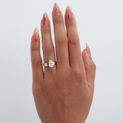 Nova Pear in 18k White Gold – view 6 thumbnail