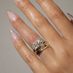 Vivi Grand Pear and Princess in 14k Yellow Gold – view 6 thumbnail