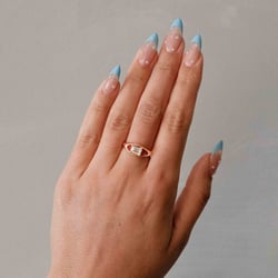 Monroe Emerald-Cut Mini in 14k Yellow Gold – view 6 thumbnail
