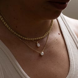 Monaco 1.00ct Bezel-Set Round Diamond Necklace in 14k Yellow Gold – view 5 thumbnail