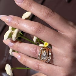 Gaia Pear in 14k Yellow Gold – view 7 thumbnail