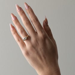 Gaia Pear in 14k Yellow Gold – view 6 thumbnail