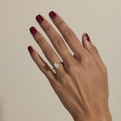 Grace Emerald-Cut Solitaire in 14k Yellow Gold – view 7 thumbnail