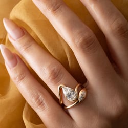 Lyra Pear in 14k Yellow Gold – view 5 thumbnail