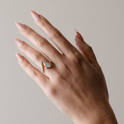 Lyra Pear in 14k Yellow Gold – view 4 thumbnail