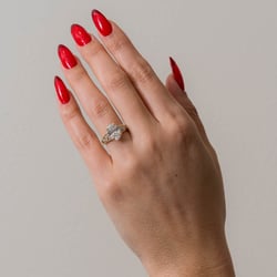 Marni Oval Solitaire in 14k Yellow Gold – view 6 thumbnail