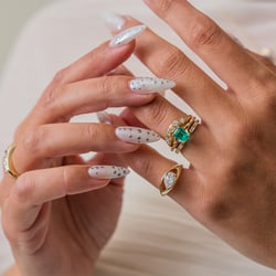 Sloan Emerald-Cut Emerald in 14k Yellow Gold – view 7 thumbnail