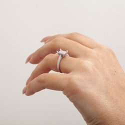 Iris Emerald-Cut Solitaire in Resin thumbnail