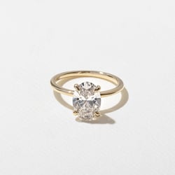 Grace Oval Solitaire in 18k Yellow Gold thumbnail