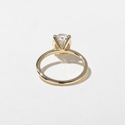 Grace Oval Solitaire in 18k Yellow Gold – view 4 thumbnail