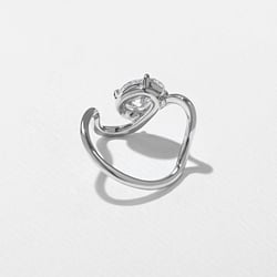 Stella Oval in 14k White Gold – view 4 thumbnail