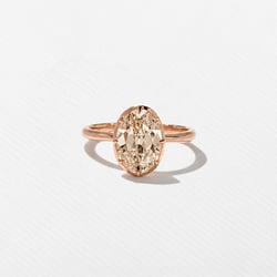 Daphne Champagne Diamond in 14k Rose Gold thumbnail