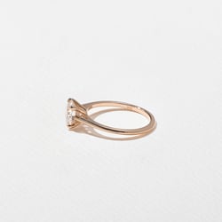 Iris Round Solitaire in 14k Rose Gold – view 3 thumbnail