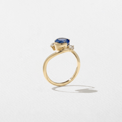 Gemma Sapphire Oval in 14k Yellow Gold – view 5 thumbnail