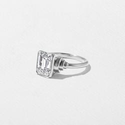 Monet Emerald-Cut in 18k White Gold – view 2 thumbnail